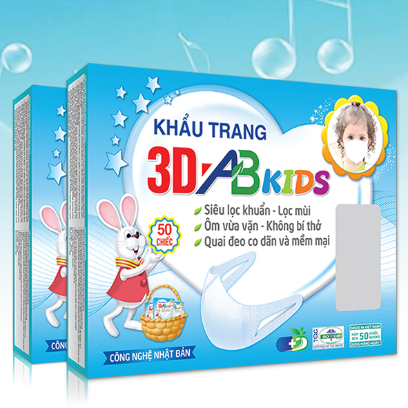 KHẨU TRANG 3D AB KIDS (dành cho trẻ em)