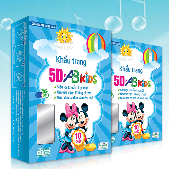 KHẨU TRANG 5D AB KIDS (DÀNH CHO TRẺ EM)